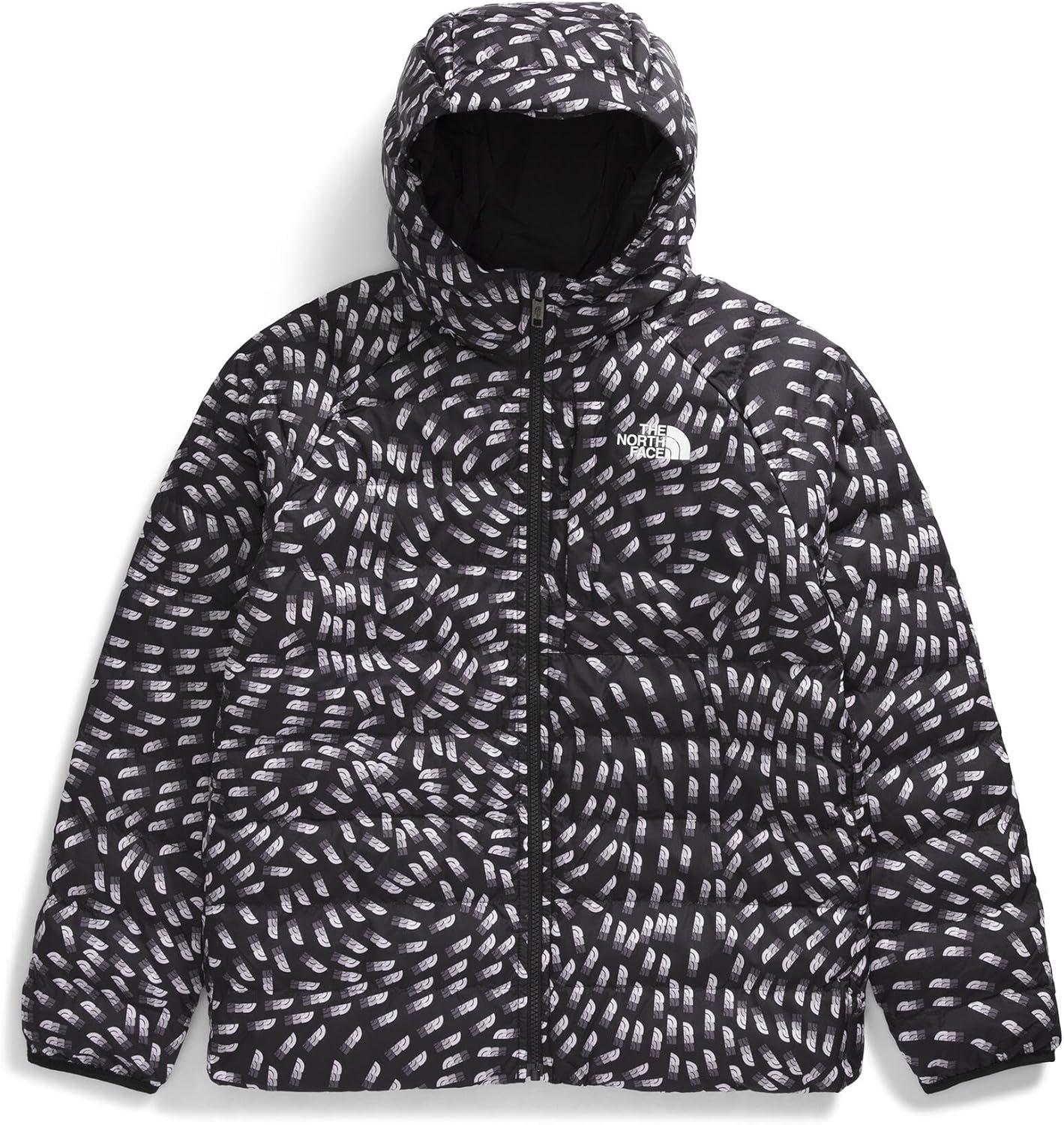 imageThe North Face girls Reversible Perrito Hooded JacketTnf Black Vector Field Print