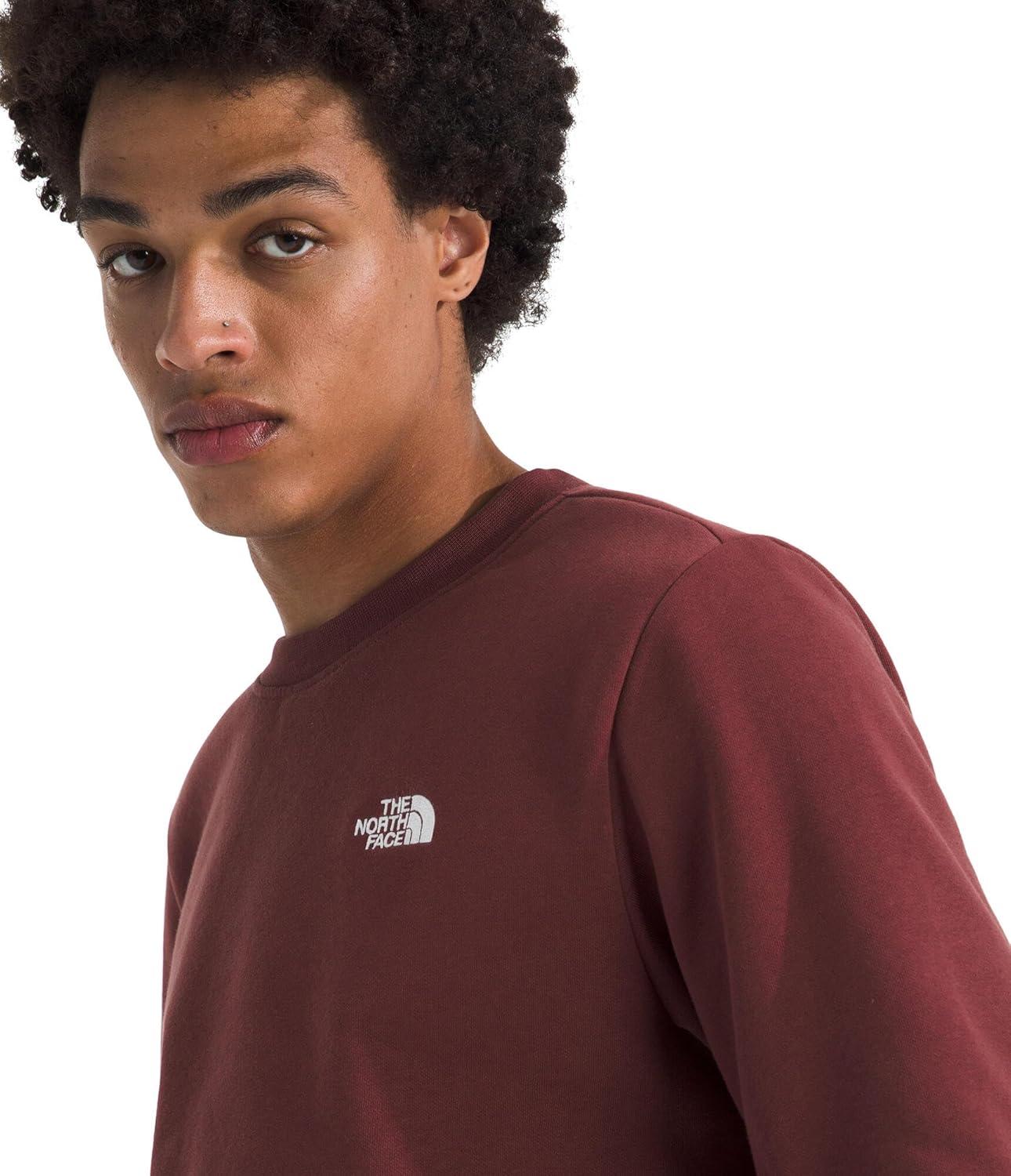 imageThe North Face mens Evolution Simple Dome Crew Ribbed Collar ampamp Hem Classic LogoSumac