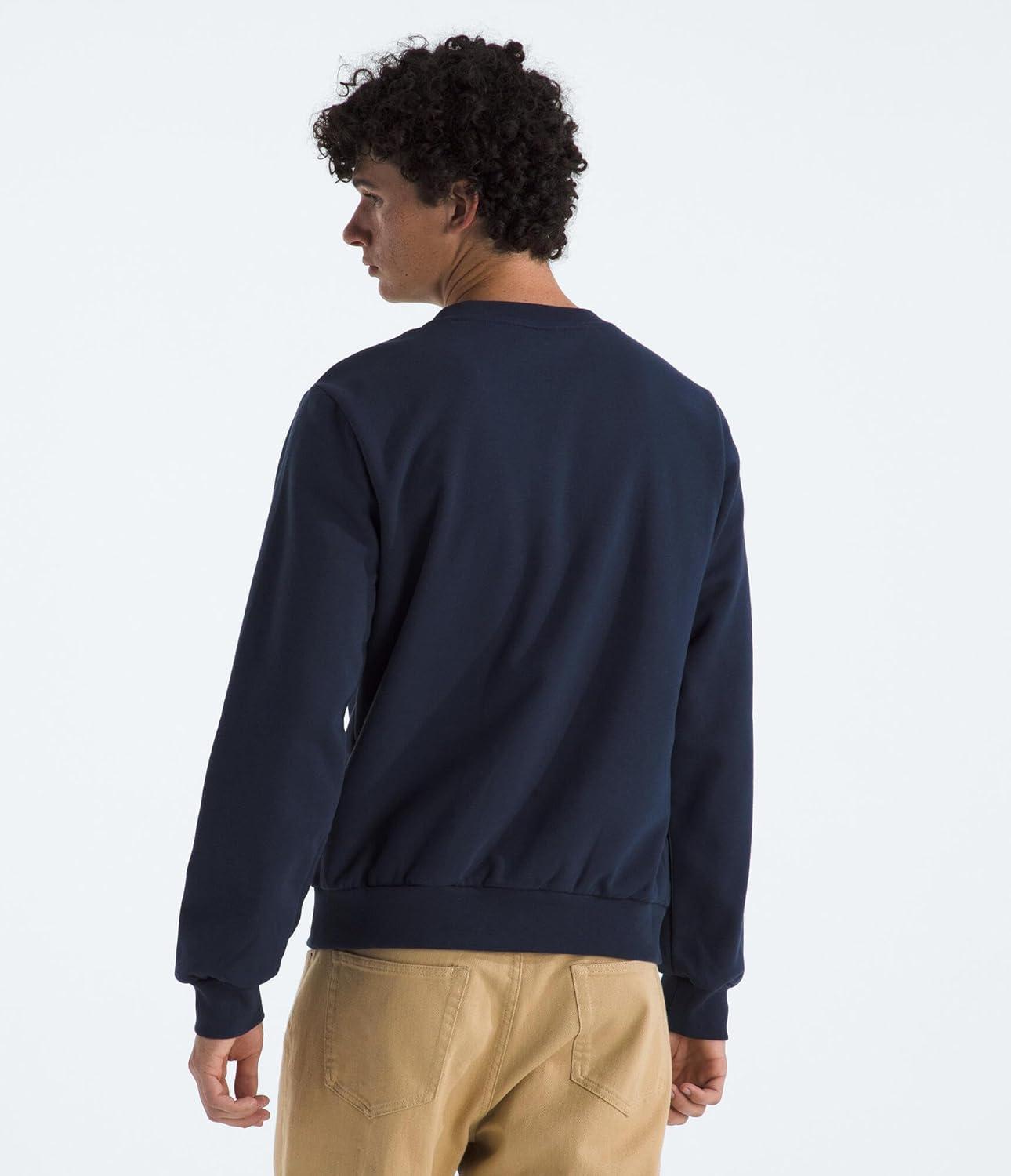 imageThe North Face mens Evolution Simple Dome Crew Ribbed Collar ampamp Hem Classic LogoSummit Navy