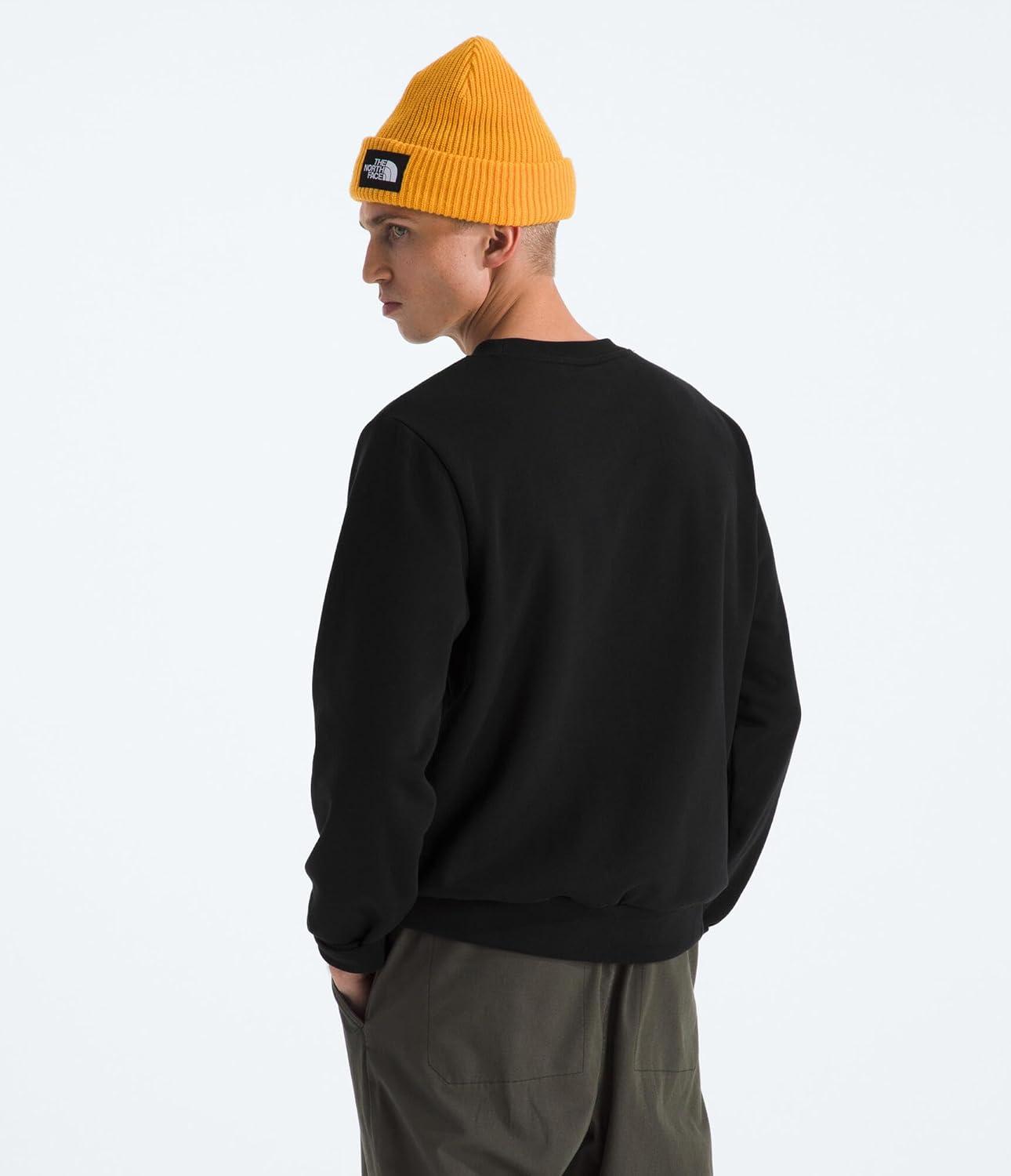 imageThe North Face mens Evolution Simple Dome Crew Ribbed Collar ampamp Hem Classic LogoTnf Black