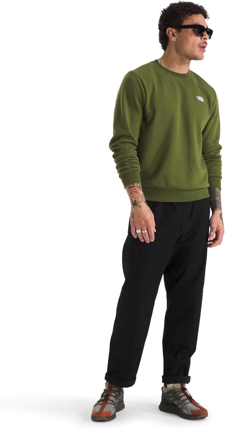 imageThe North Face mens Evolution Simple Dome Crew Ribbed Collar ampamp Hem Classic LogoWoodland Green