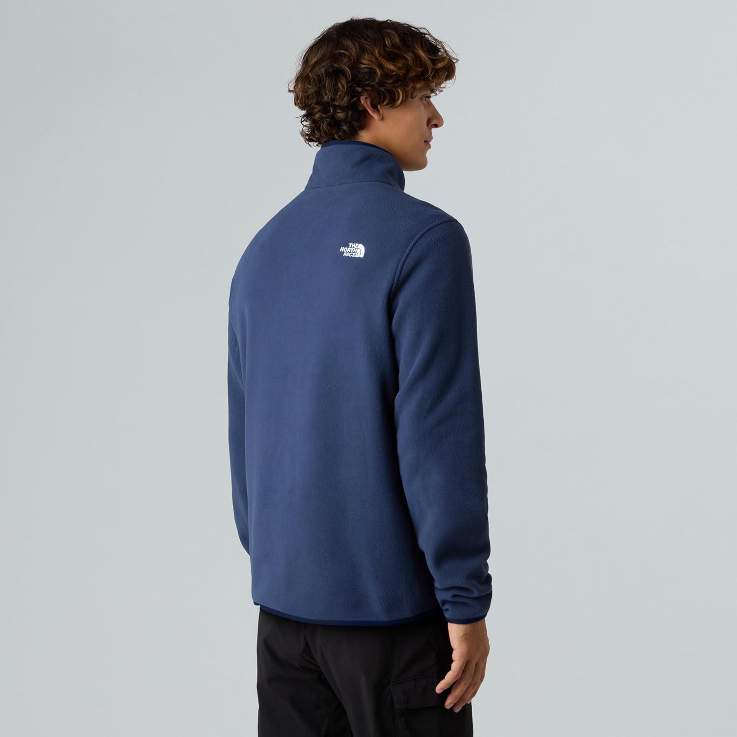 imageThe North Face mens Glacier Fleece Quarter Zip JacketSummit Navy