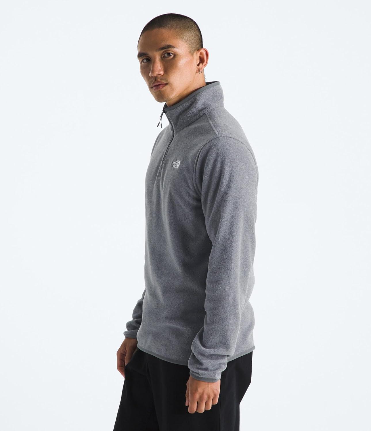 imageThe North Face mens Glacier Fleece Quarter Zip JacketTnf Mid Grey Heather