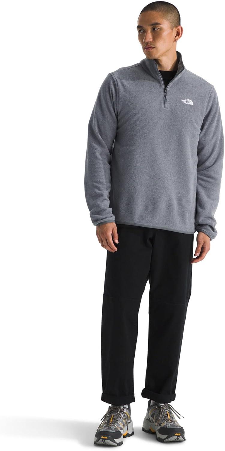 imageThe North Face mens Glacier Fleece Quarter Zip JacketTnf Mid Grey Heather