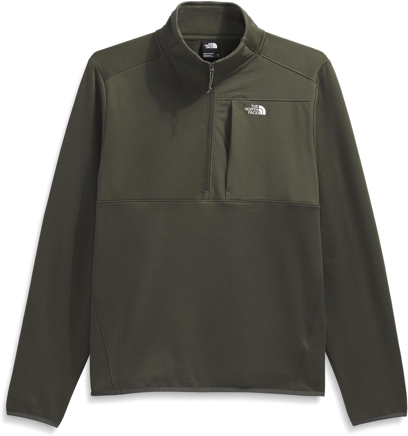 imageThe North Face mens Tnf Performance Fleece Quarter Zip JacketNew Taupe Green