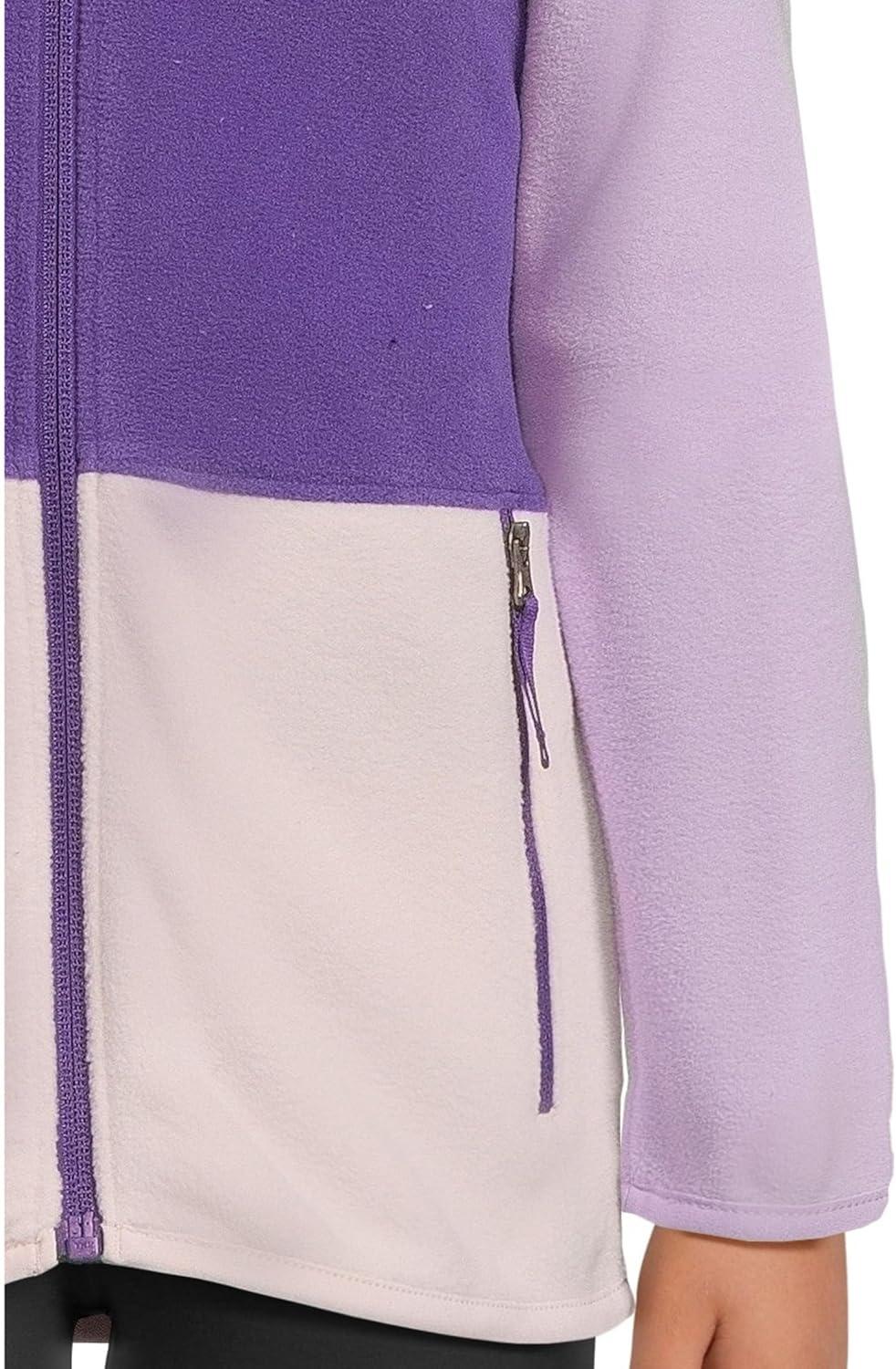imageThe North Face unisexbaby Glacier Lightweight Full Zip Hooded JacketPeak PurpleLite LilacPale Blossom