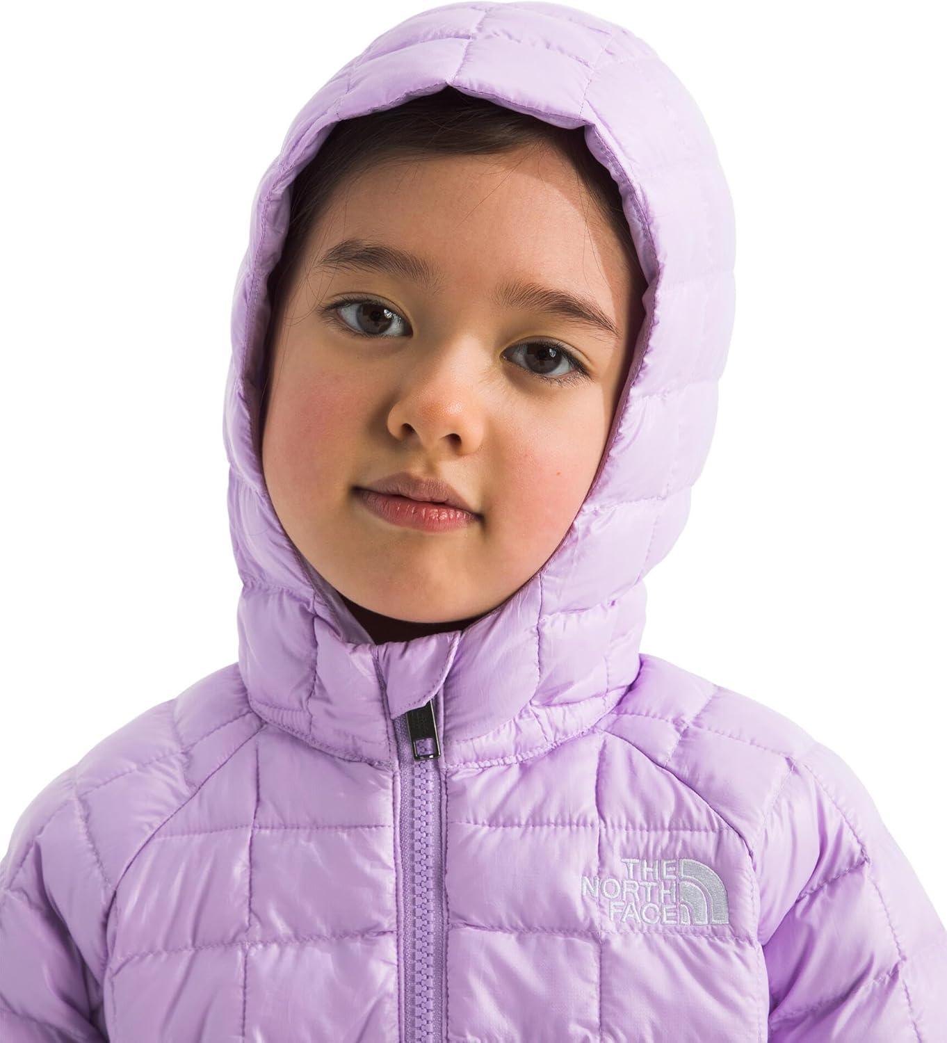 imageThe North Face unisexbaby Thermoball Hooded Jacket Highloft Insulation Ripstop Fabric 3 Piece Hood Chin GuardLite Lilac