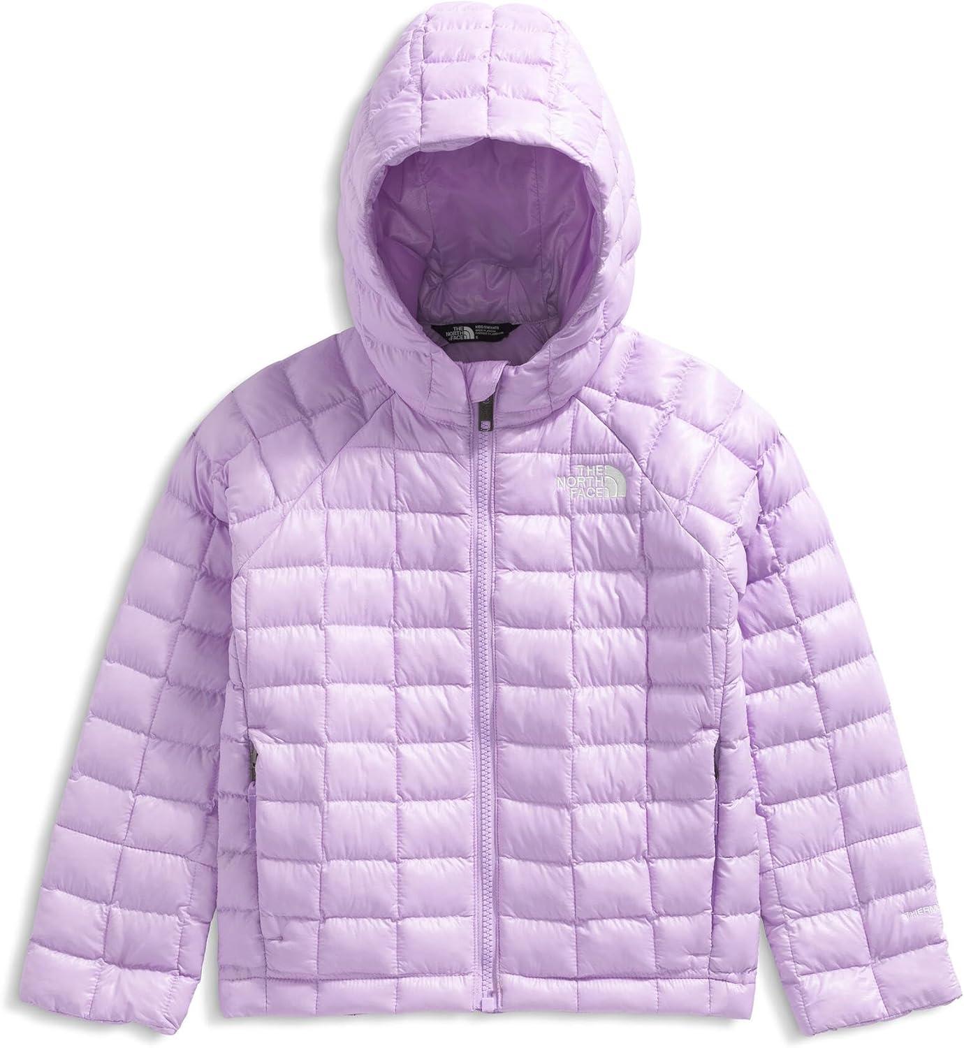 imageThe North Face unisexbaby Thermoball Hooded Jacket Highloft Insulation Ripstop Fabric 3 Piece Hood Chin GuardLite Lilac