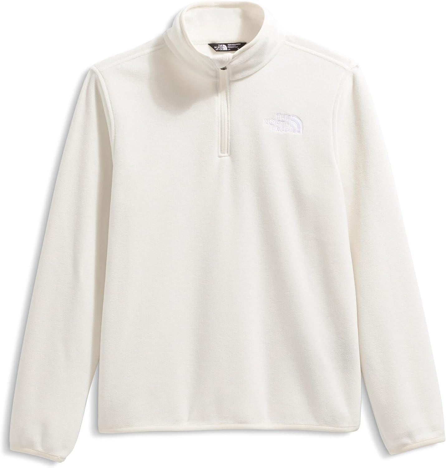 imageThe North Face unisexchild Glacier 14 Zip PulloverWhite Dune