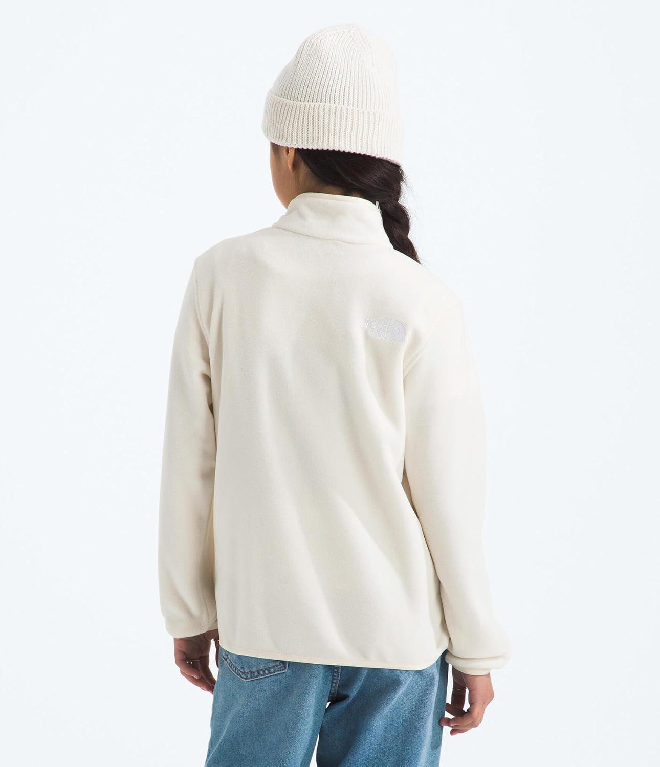 imageThe North Face unisexchild Glacier 14 Zip PulloverWhite Dune
