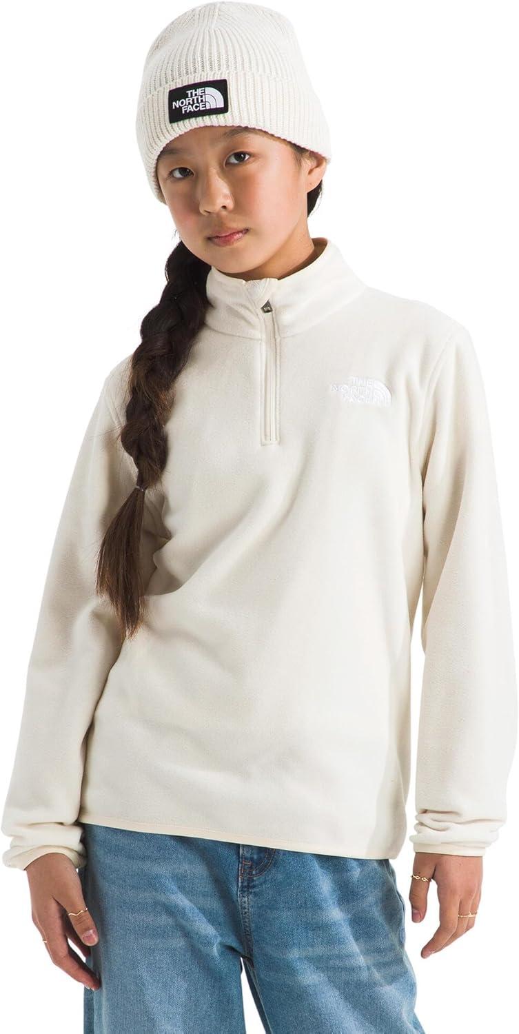 imageThe North Face unisexchild Glacier 14 Zip PulloverWhite Dune