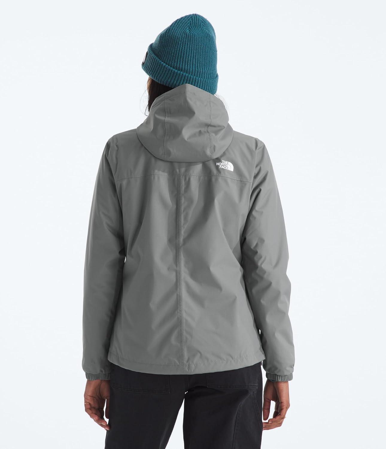 imageThe North Face womens Antora Triclimate Jacket Waterproof Shell Warm Inner Fleece Layer Adjustable Hood With DrawcordSmoked Pearl