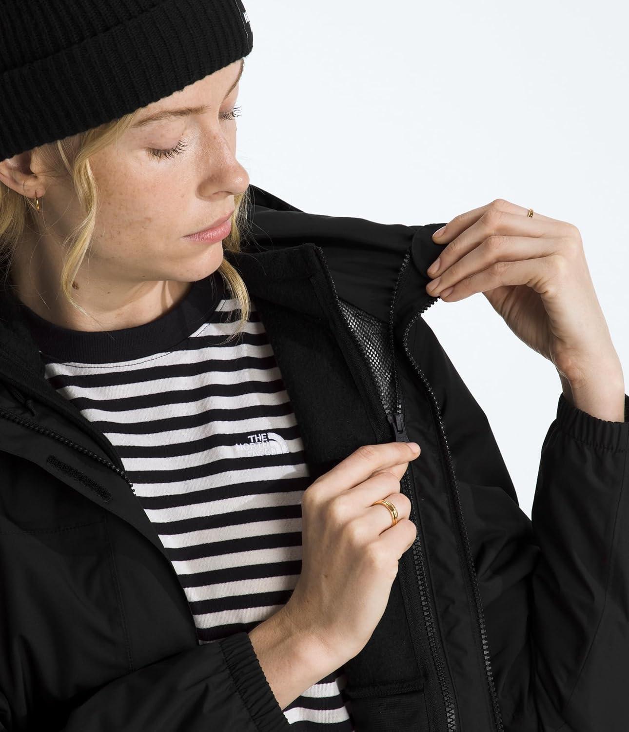 imageThe North Face womens Antora Triclimate Jacket Waterproof Shell Warm Inner Fleece Layer Adjustable Hood With DrawcordTnf Black