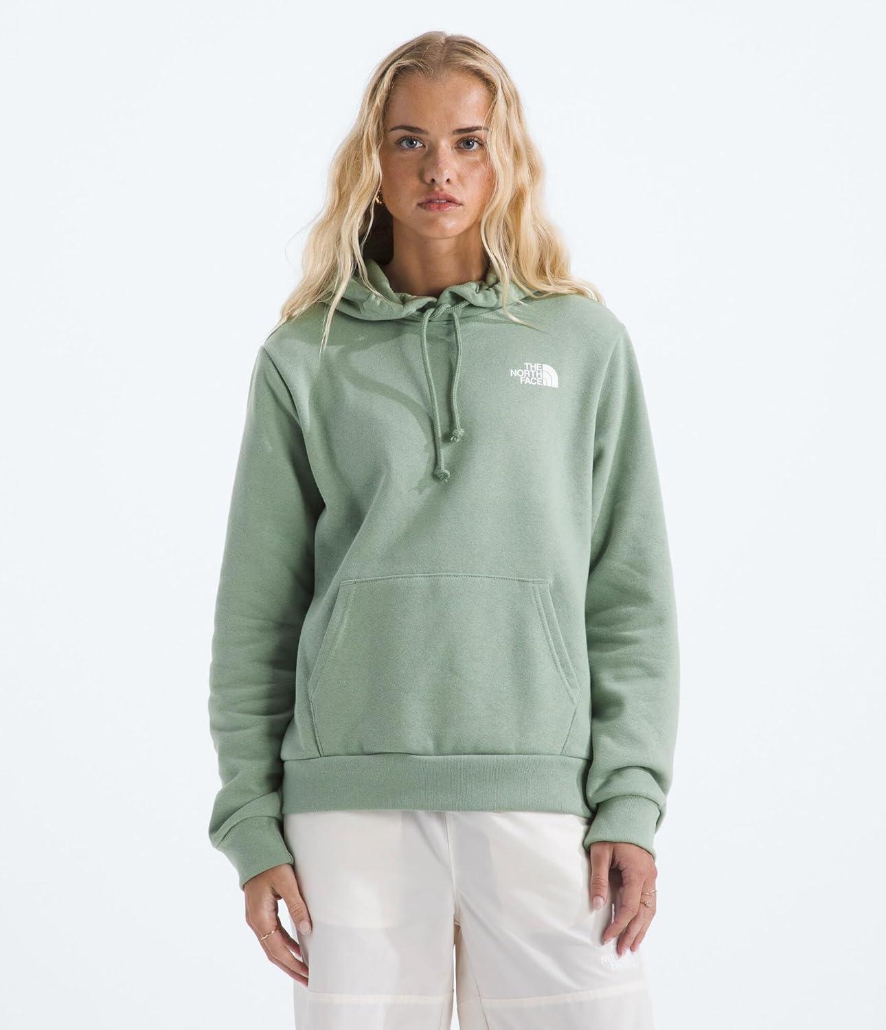 imageThe North Face womens Evolution Box Nse Fill Graphic Hoodie 2 Piece Hood With Adjustable DrawcordSlate Moss
