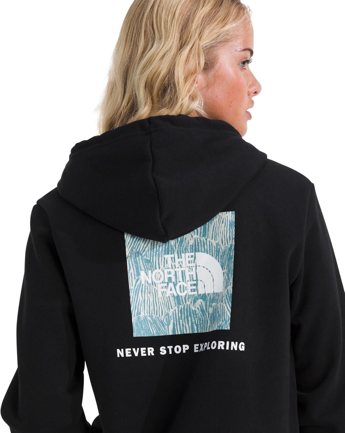imageThe North Face womens Evolution Box Nse Fill Graphic Hoodie 2 Piece Hood With Adjustable DrawcordTnf Black