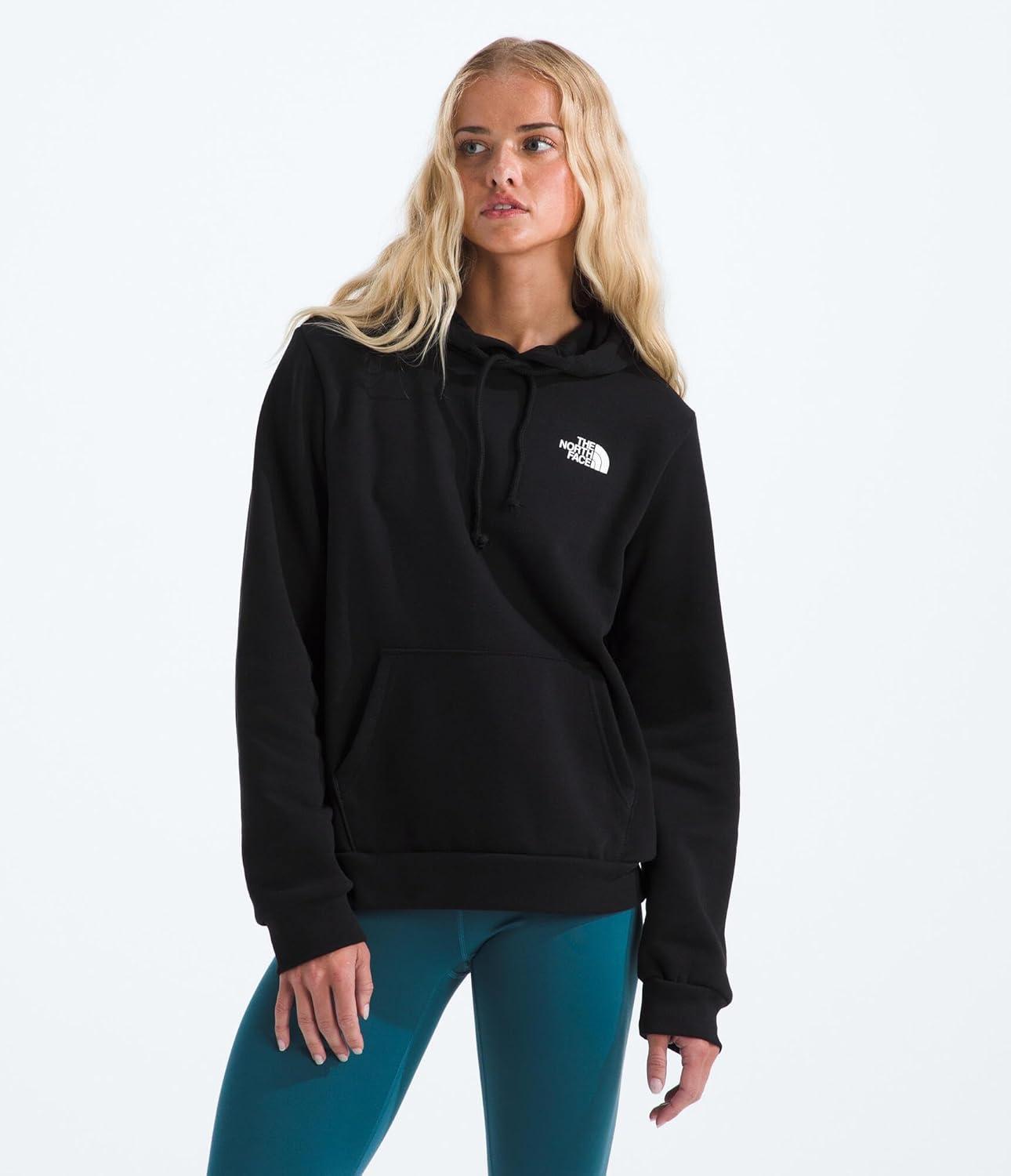 imageThe North Face womens Evolution Box Nse Fill Graphic Hoodie 2 Piece Hood With Adjustable DrawcordTnf Black