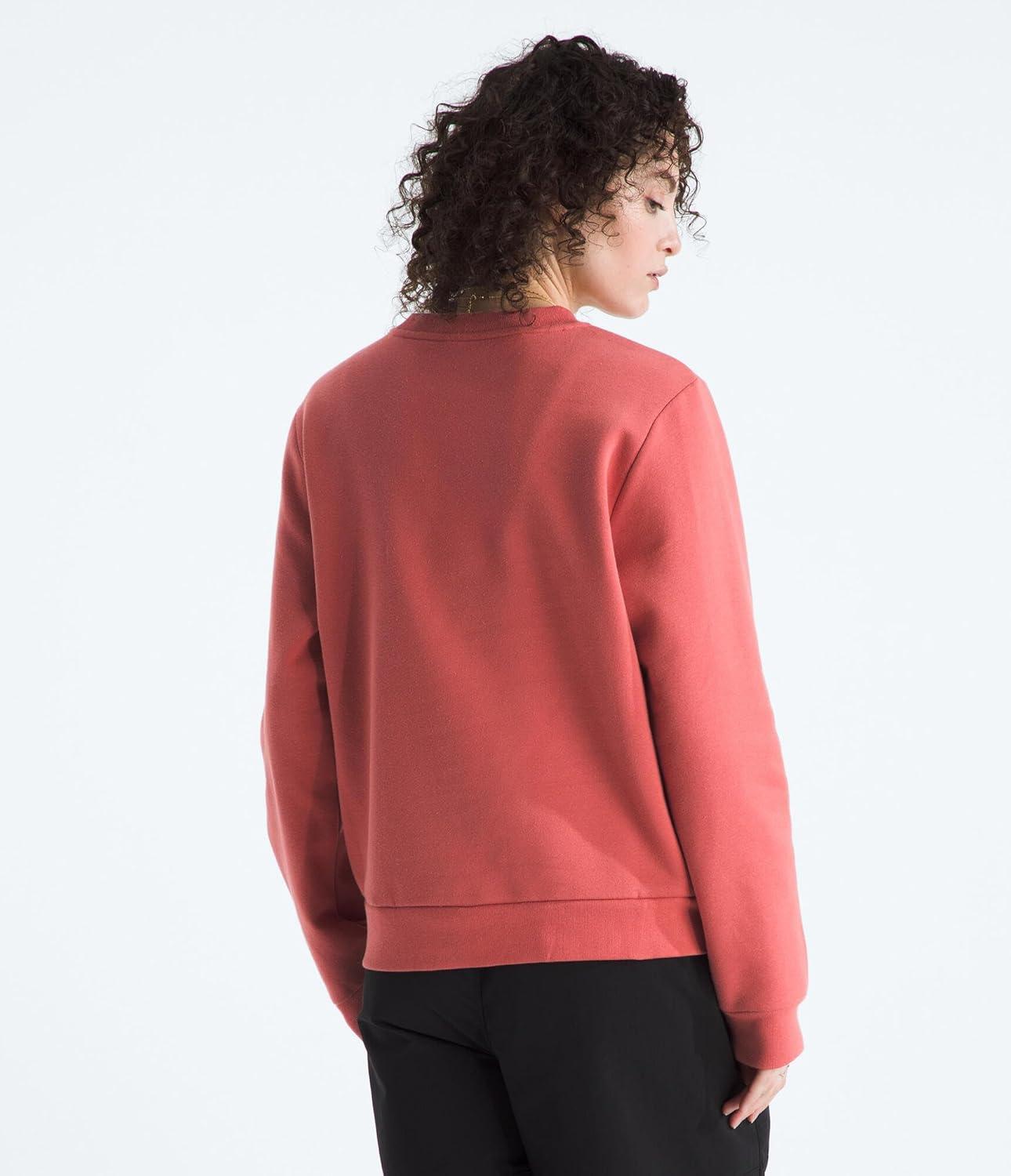 imageThe North Face womens Evolution Simple Dome Crew Ribbed Collar ampamp Hem Classic LogoMars Dust
