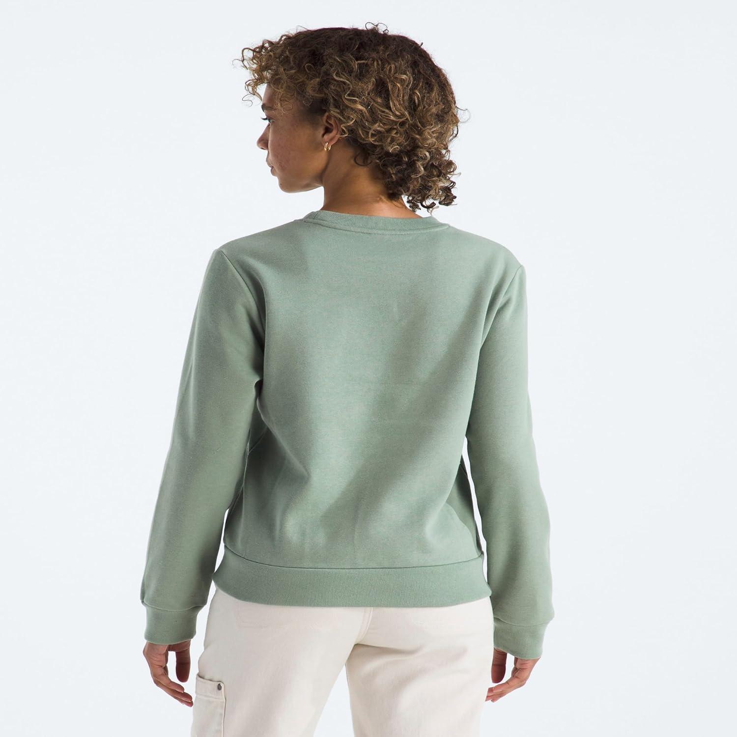 imageThe North Face womens Evolution Simple Dome Crew Ribbed Collar ampamp Hem Classic LogoMars Dust