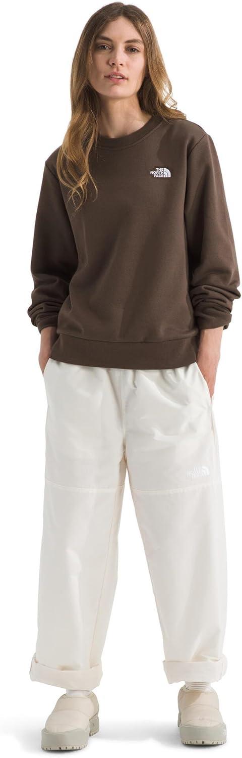 imageThe North Face womens Evolution Simple Dome Crew Ribbed Collar ampamp Hem Classic LogoSmokey Brown