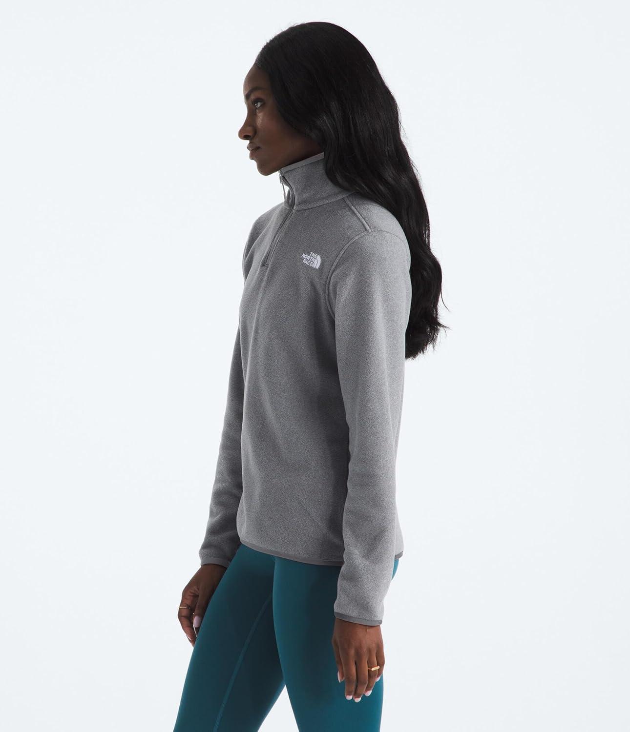 imageThe North Face womens Glacier Fleece Quarter Zip JacketTnf Mid Grey Heather