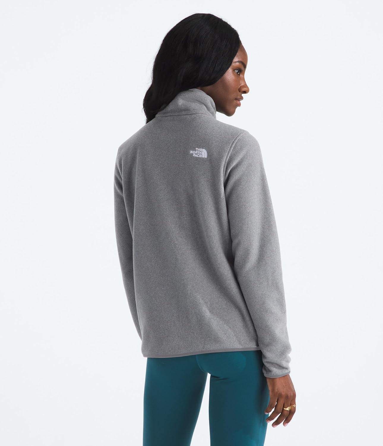 imageThe North Face womens Glacier Fleece Quarter Zip JacketTnf Mid Grey Heather