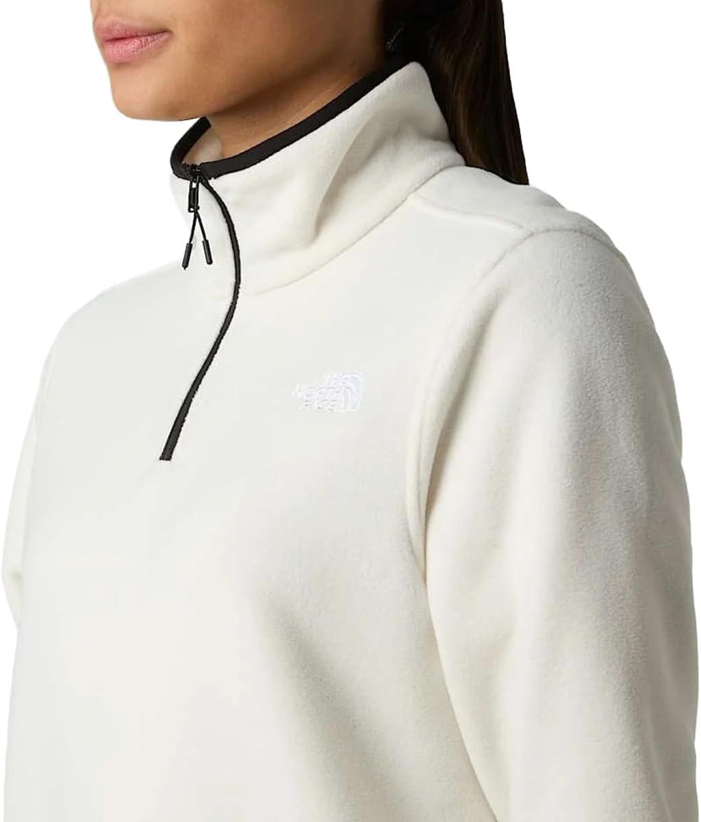 imageThe North Face womens Glacier Fleece Quarter Zip JacketWhite Dune