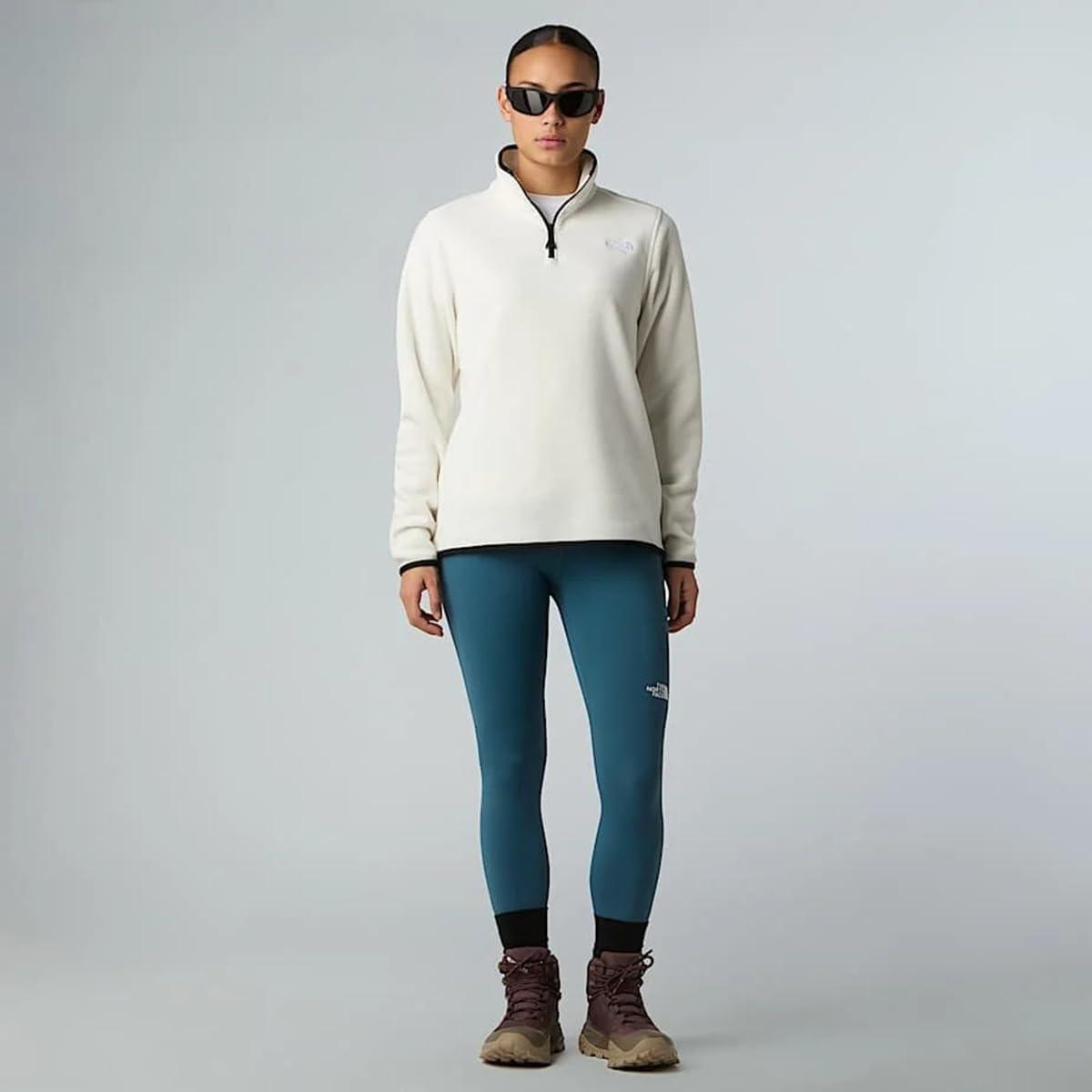 imageThe North Face womens Glacier Fleece Quarter Zip JacketWhite Dune
