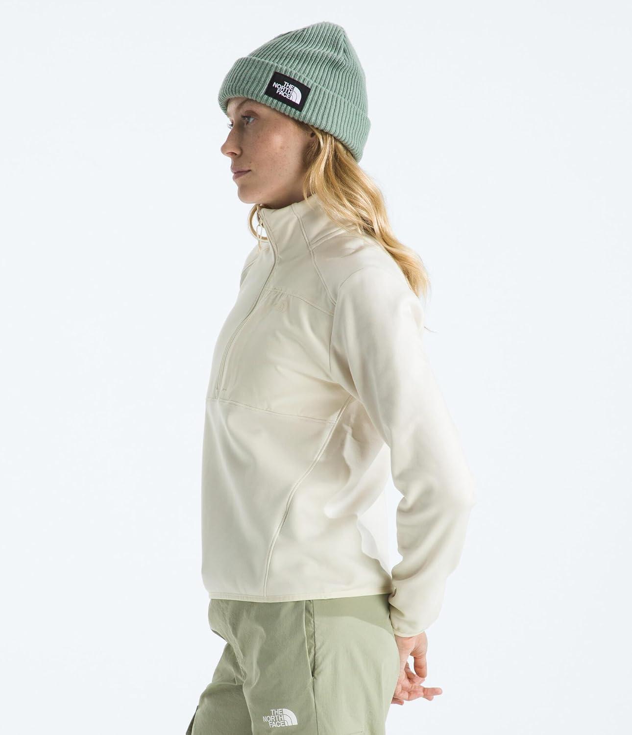 imageThe North Face womens Tnf Performance Fleece Quarter Zip JacketWhite Dune