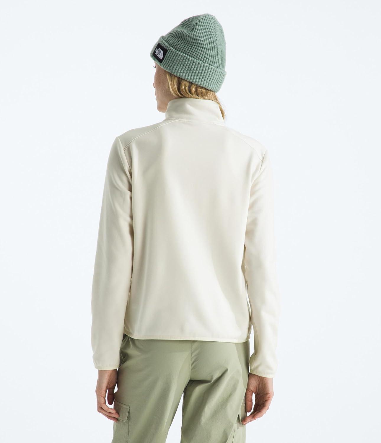 imageThe North Face womens Tnf Performance Fleece Quarter Zip JacketWhite Dune