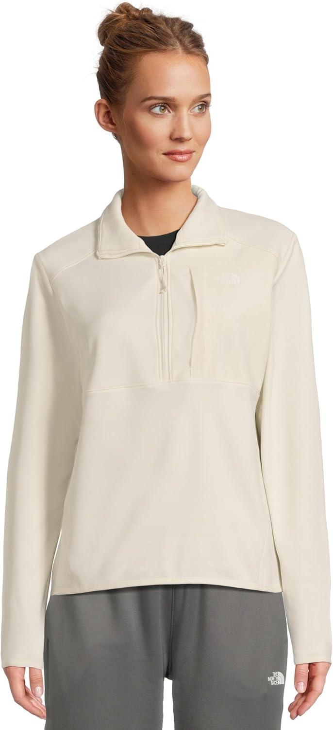 imageThe North Face womens Tnf Performance Fleece Quarter Zip JacketWhite Dune