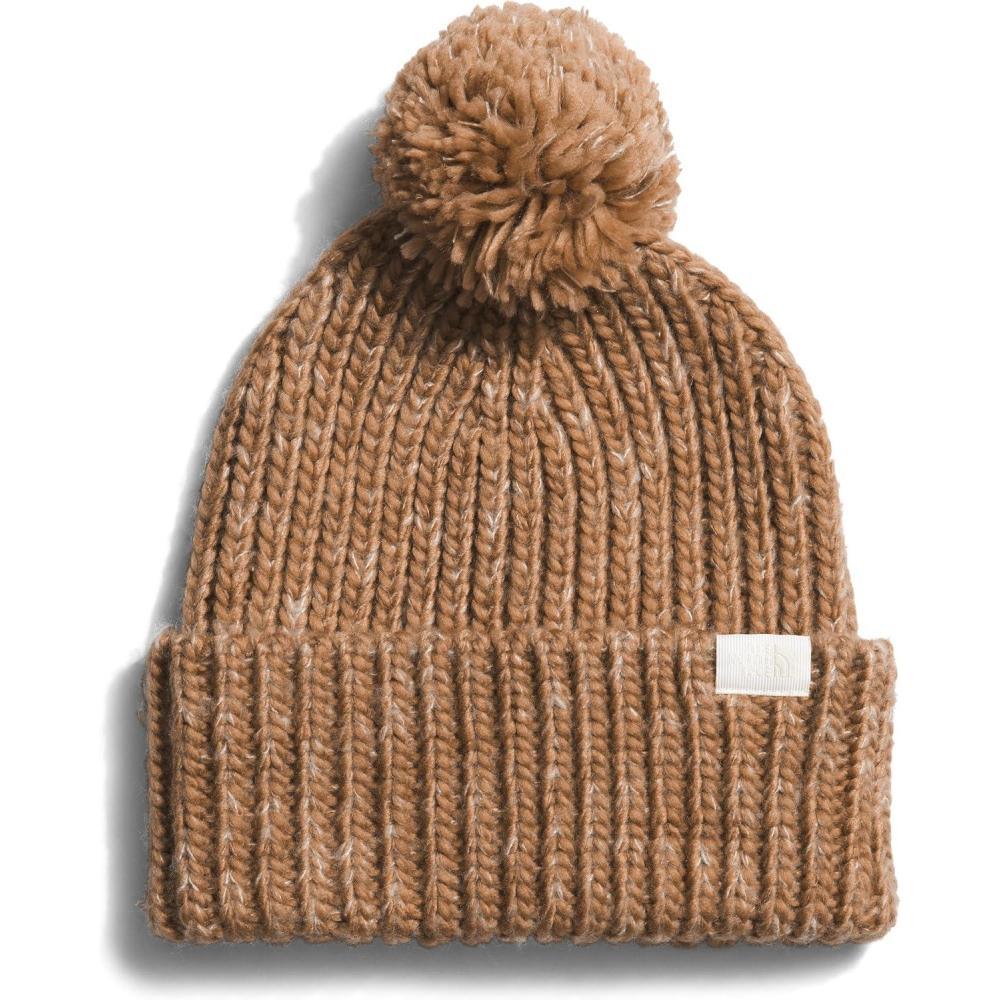 imageTHE NORTH FACE Cozy Chunky Cabin Beanie  Deep Fit Cuffed Winter Hat for Men ampamp Women Removable Pom ampamp Textured Cable DetailAlmond ButterGardenwht