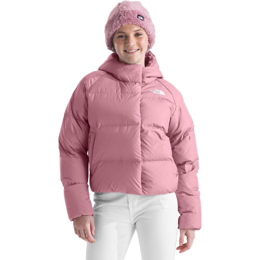 imageTHE NORTH FACE Girls North Down Hooded Jacket  Water Repellent 600 Fill Recycled Waterfowl Down ampamp Insulated HoodMauve