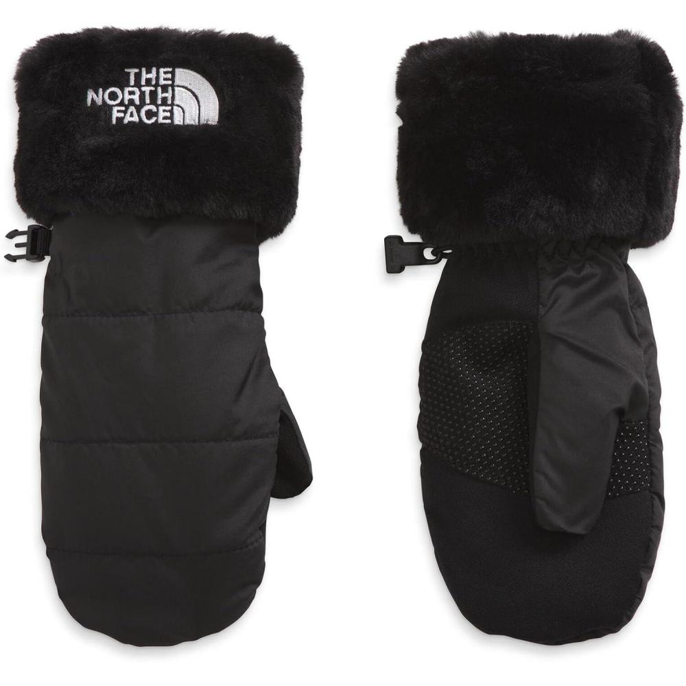 imageTHE NORTH FACE Girls Shasta Mitt Touchscreen Compatible Water Repellent Moisture Wicking Wind Resistant Fleece LiningTnf Black