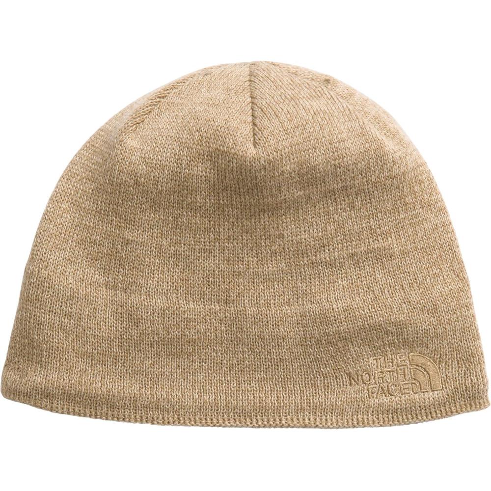 imageTHE NORTH FACE Jim Beanie Classic Fit Winter Hat for Men ampamp Women Warm Fleece Headband ampamp Embroidered LogoKhaki Stone Heather