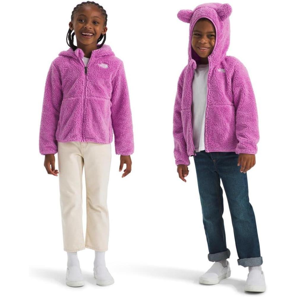 imageTHE NORTH FACE Kids Campshire Full Zip Hoodie  Cozy Fleece Winter Jacket Open Hand Pockets ampamp Attached Hood With Bear EarsDragonfruit