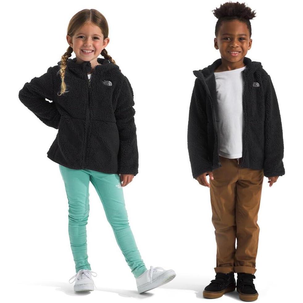 imageTHE NORTH FACE Kids Campshire Full Zip Hoodie  Cozy Fleece Winter Jacket Open Hand Pockets ampamp Attached Hood With Bear EarsTnf Black