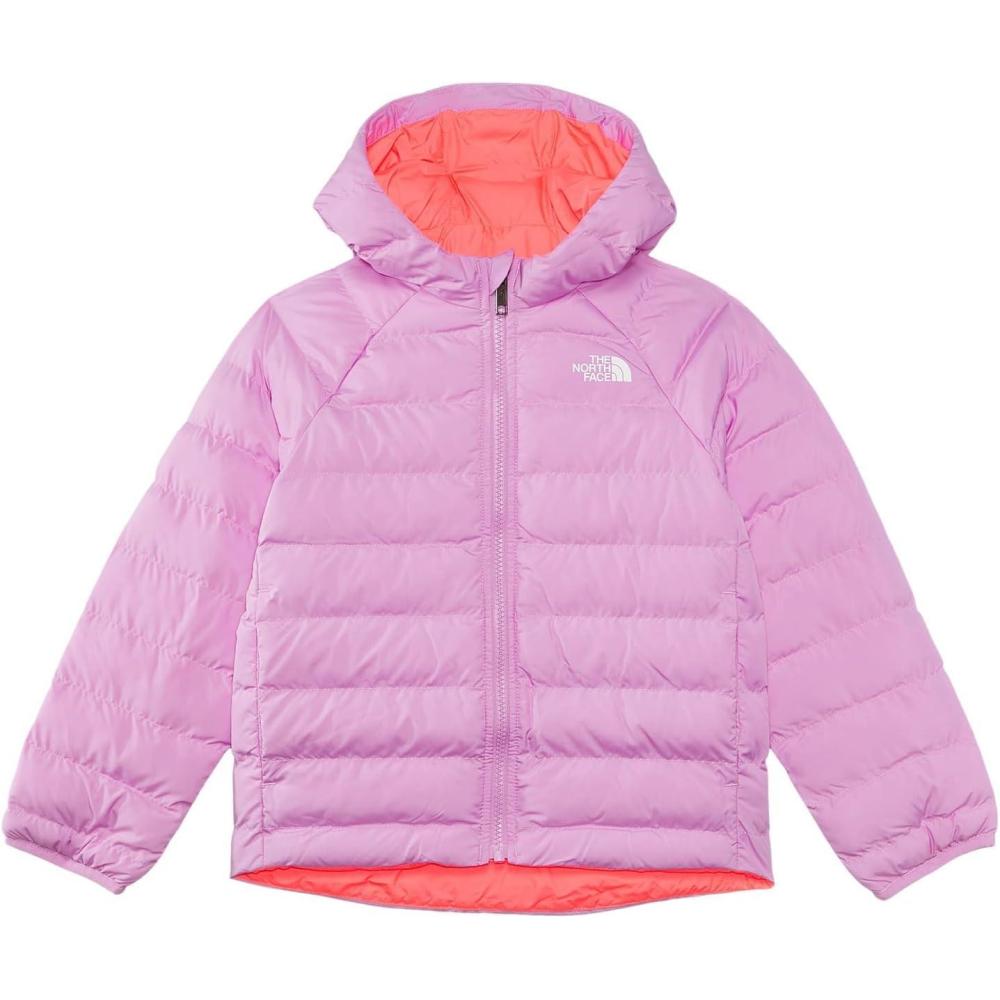 imageTHE NORTH FACE Kids Reversible Perrito Insulated Hooded Jacket 2 in 1 Winter Coat for Boys ampamp Girls Water RepellentDragonfruit