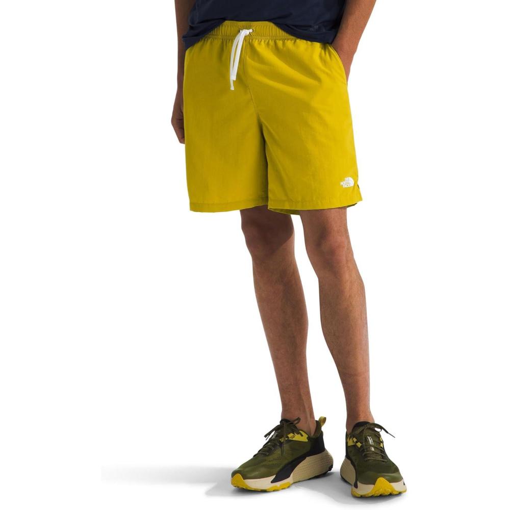 imageTHE NORTH FACE Mens Action Shorts 20 Lightweight ampamp Breathable Nylon Shorts With Flashdry Technology ampamp Adjustable DrawcordDijon Yellow