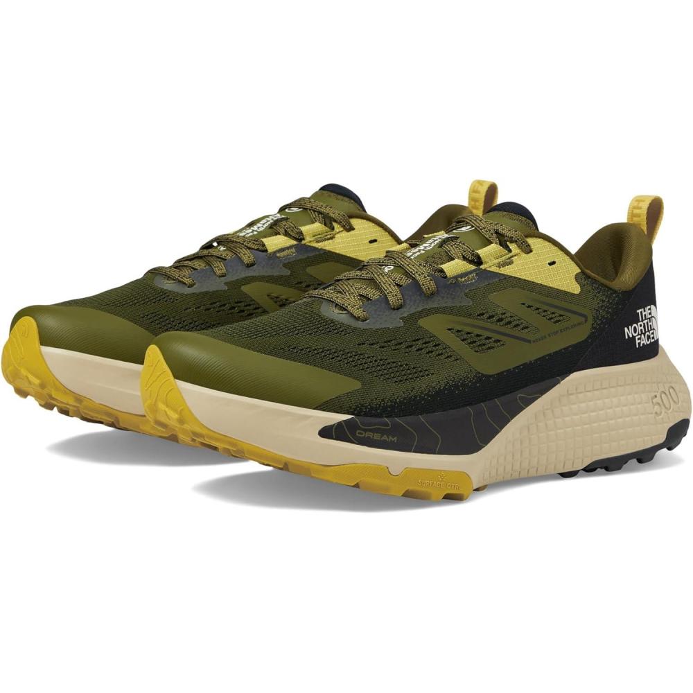 imageTHE NORTH FACE Mens Altamesa 500 Trail Running Shoe Highly Cushioned Roomy Toe Box ampamp Durable Toe CapForest OliveTnf Black