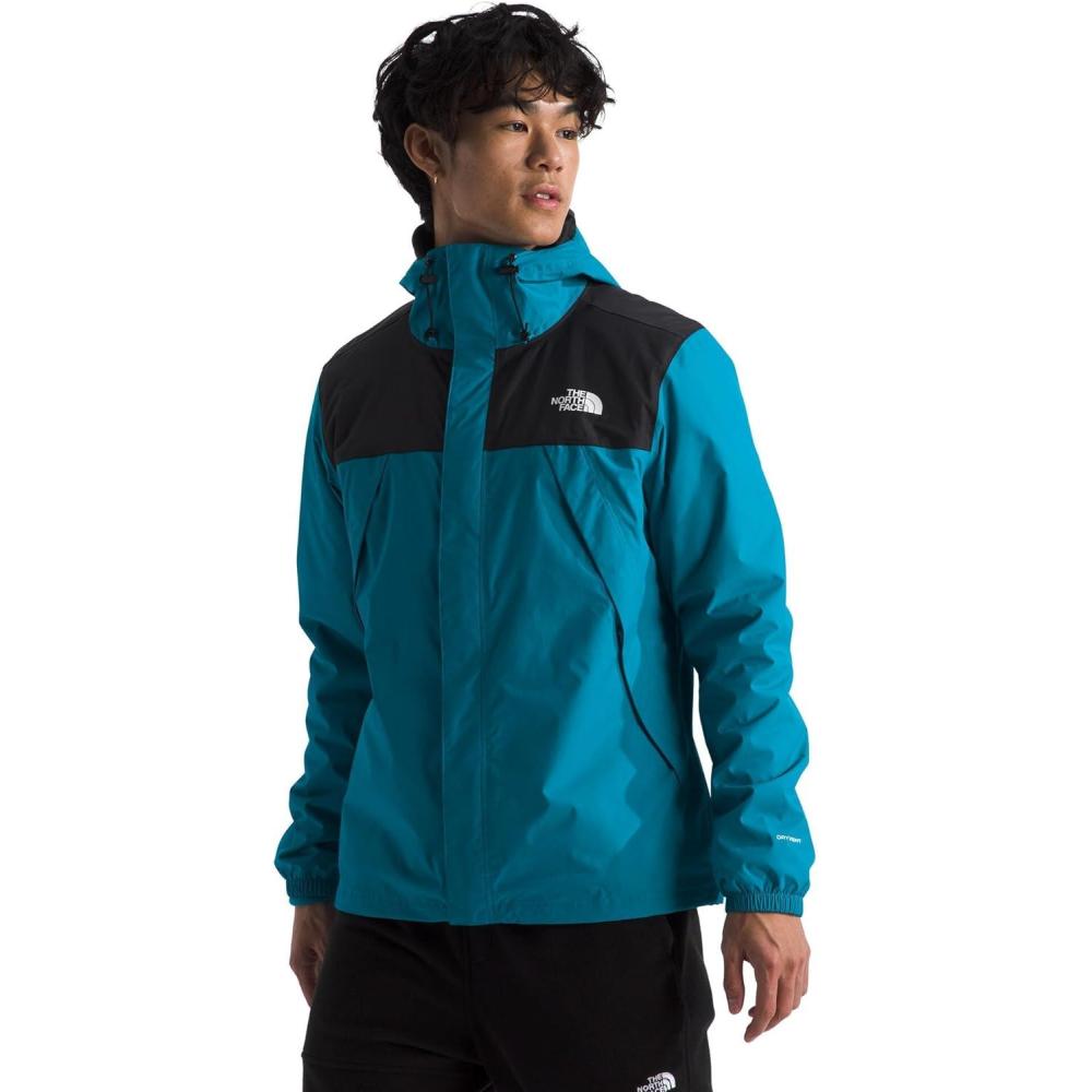 imageTHE NORTH FACE Mens Antora Triclimate Jacket  Waterproof Shell Warm Inner Fleece Layer Adjustable 3 Piece HoodAlkaline BlueTnf Black