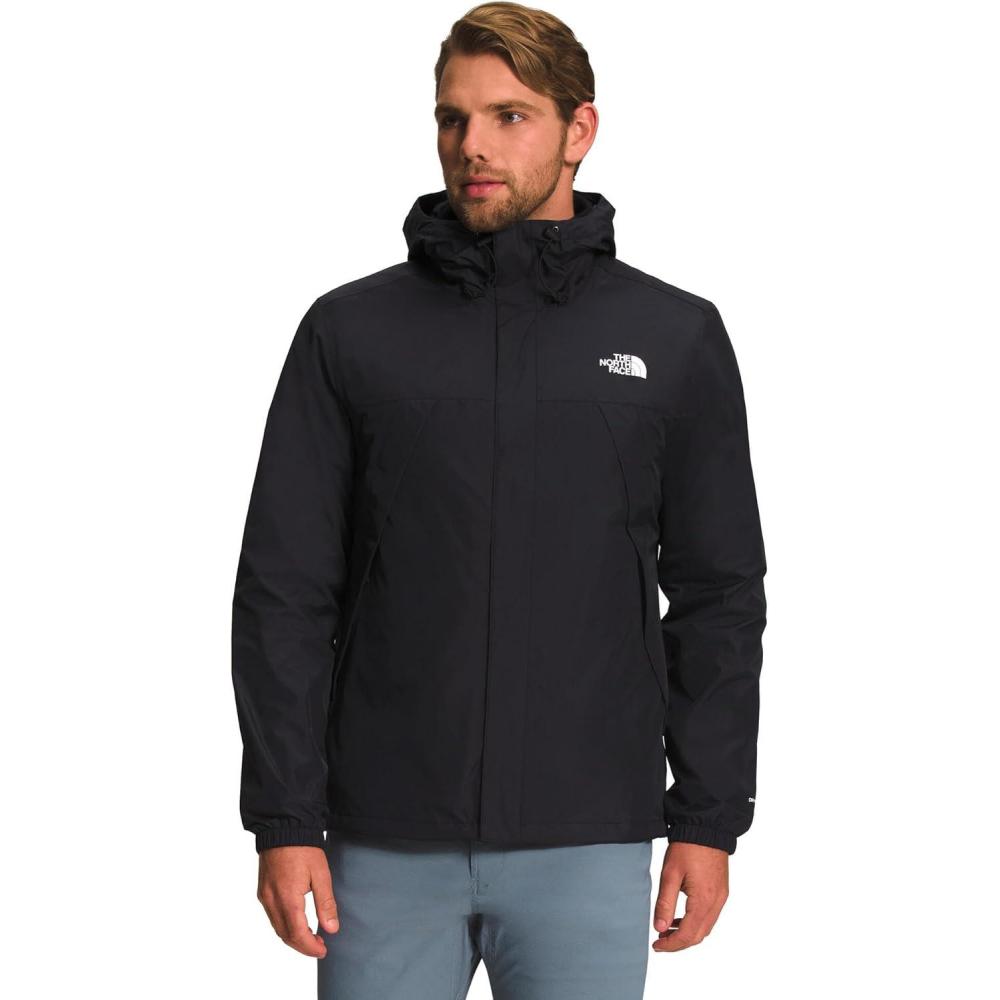 imageTHE NORTH FACE Mens Antora Triclimate Jacket Waterproof Shell Warm Inner Fleece Layer Adjustable 3 Piece HoodTnf BlackVanadis Greynpf