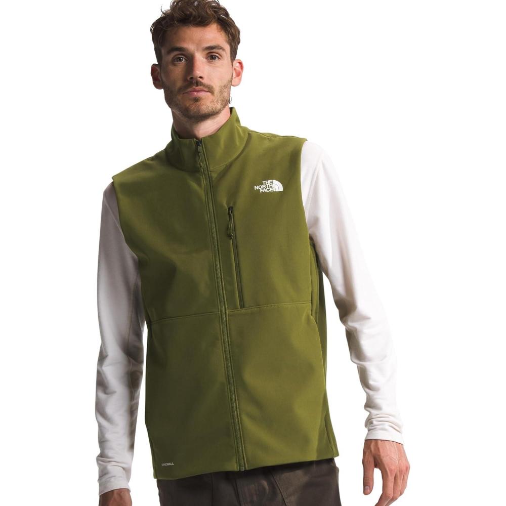 imageTHE NORTH FACE Mens Apex Bionic 3 Windproof Vest Water ampamp Wind Resistant Softshell With Zippered Pockets Adjustable HemForest Olive