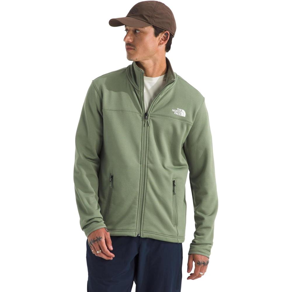 imageTHE NORTH FACE Mens Cedar Trail Grid Fleece Full Zip JacketBark Mist