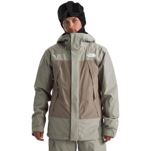 imageTHE NORTH FACE Mens Clement Triclimate Jacket Heatseeker Insulation ampamp Water Repellent Finish Helmet Compatible HoodClay GreyTnf Black