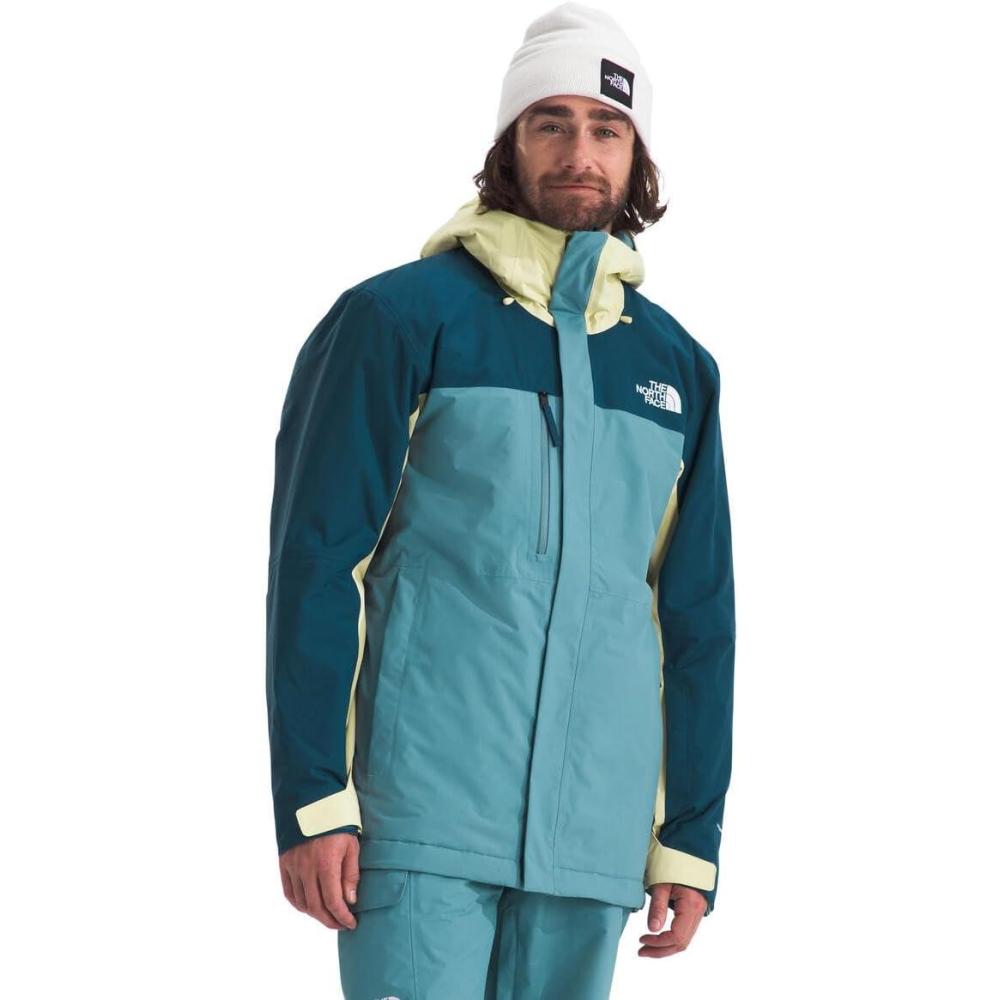 imageTHE NORTH FACE Mens Freedom Insulated Jacket  Winter Coat With Water Repellent Finish Helmet Compatible Hood ampamp Zip PocketsAlgae BlueNettleMidnight Petrol