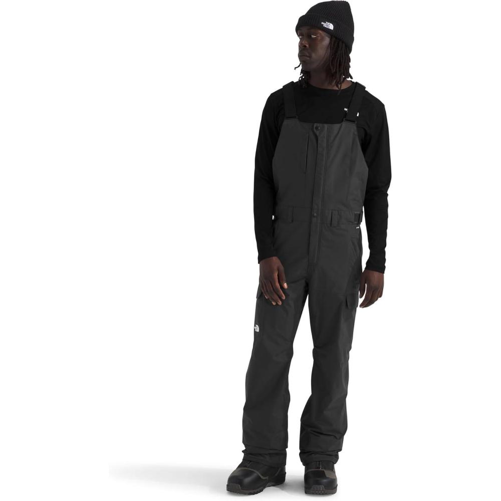 imageTHE NORTH FACE Mens Freedom Ski and Snow Bib Waterproof Builtin Gaiter Mesh Lined BreathabilityAsphalt Greynpf
