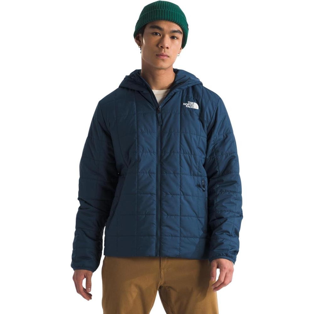 imageTHE NORTH FACE Mens Junction Insulated Hoodie  Water Resistant With Heatseeker Insulation 3piece Hood ampamp Zip PocketsShady Blue