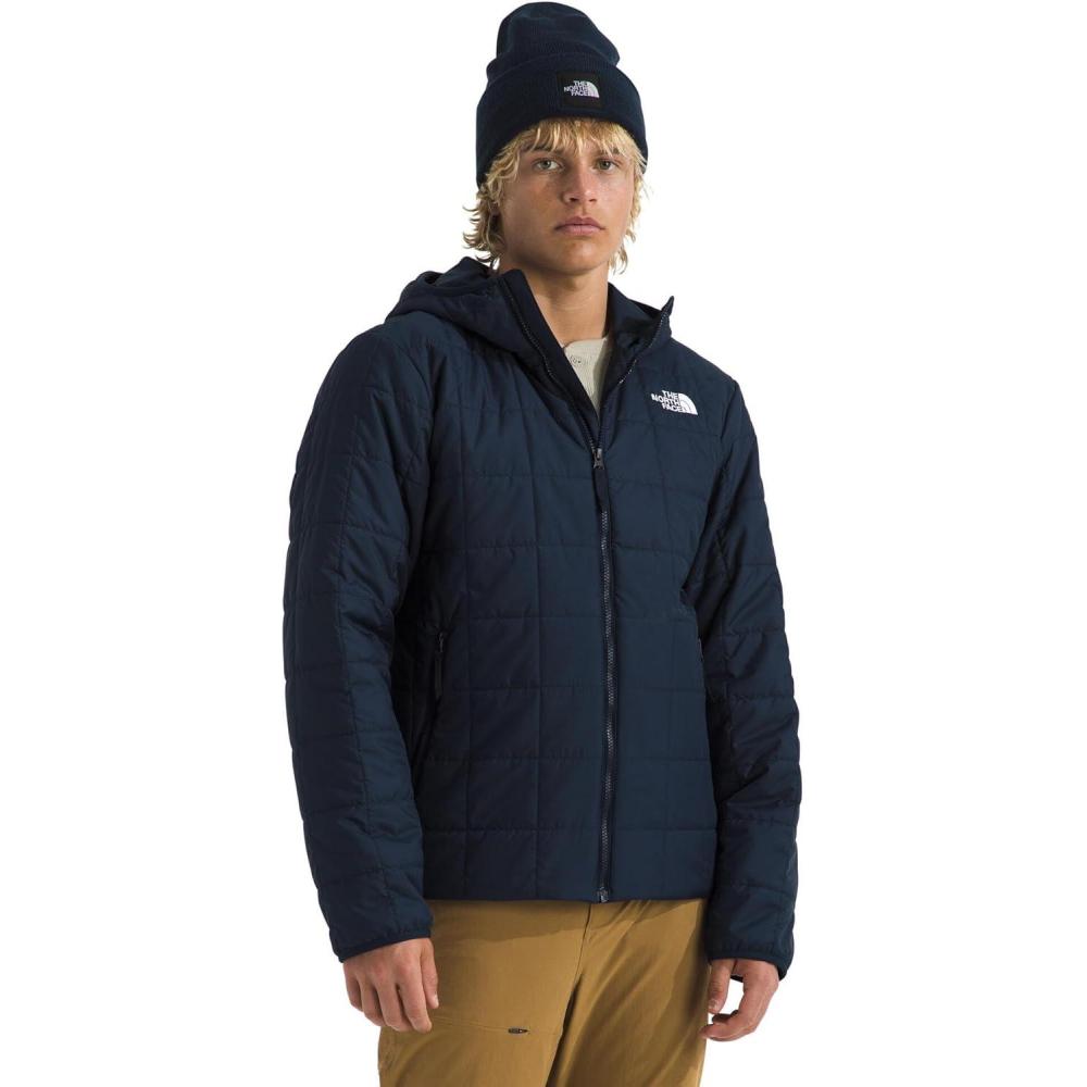 imageTHE NORTH FACE Mens Junction Insulated Hoodie Water Resistant With Heatseeker Insulation 3piece Hood ampamp Zip PocketsSummit Navy