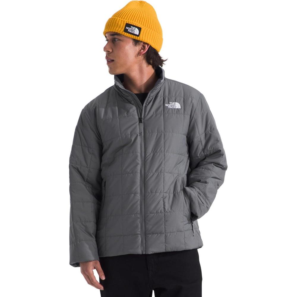 imageTHE NORTH FACE Mens Junction Insulated Jacket Water Repellent Winter Coat With Synthetic Insulation ampamp Zip Hand PocketsSmoked Pearl