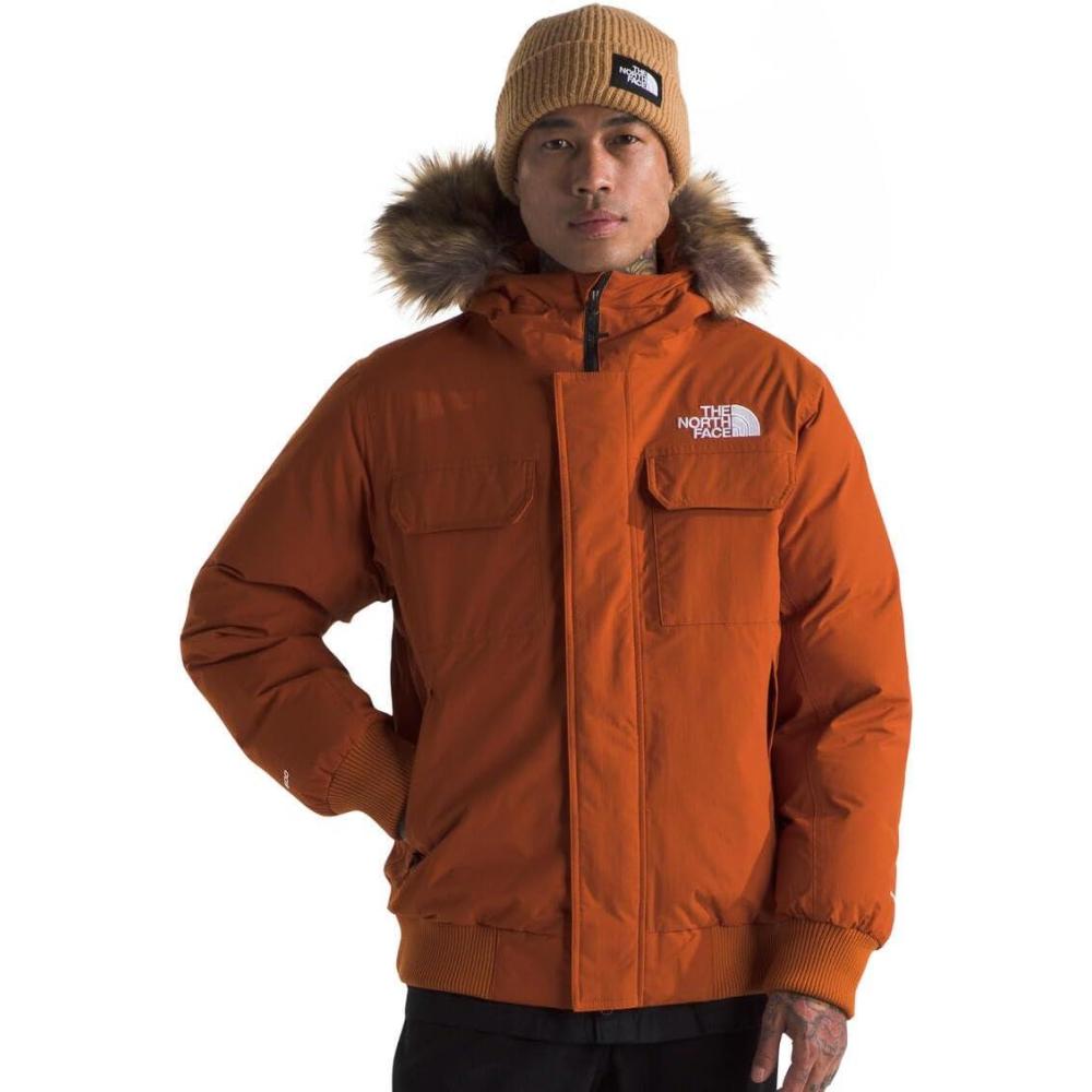 imageTHE NORTH FACE Mens McMurdo Bomber Jacket Waterproof Waterfowl Down Insulation Hooded JacketEarthen Copper
